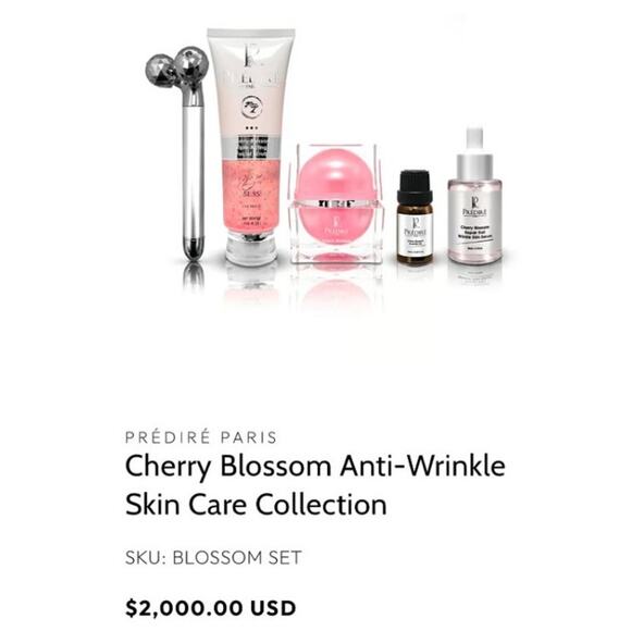 Prédiré Paris Cherry Blossom Anti-Wrinkle Skin Care Collection Brand New Sealed - Picture 4 of 6